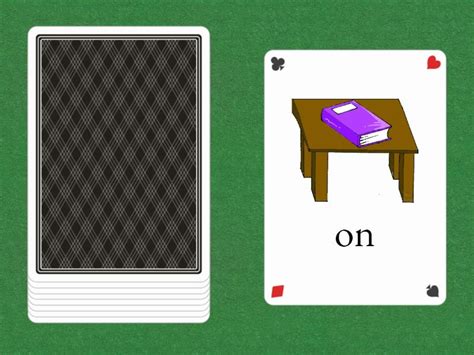 prepositions  place random cards