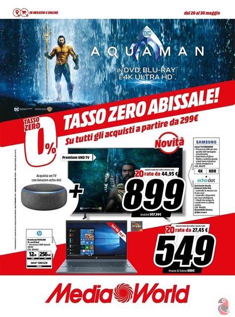 Volantino MediaWorld Tasso Zero Abissale Fino Al 30 Dal 20 Maggio 2019