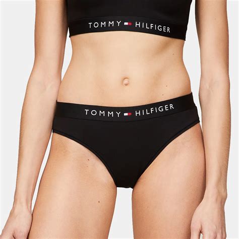 Tommy Jeans Bikini Γυναικείο Εσώρουχο Μαύρο UW UW BDS