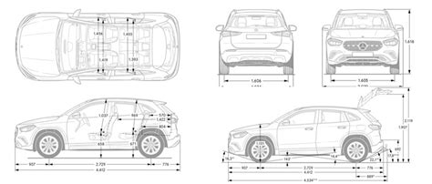 Dimensions Gla 2025 Dimension De La Mercedes Gla Rixsq