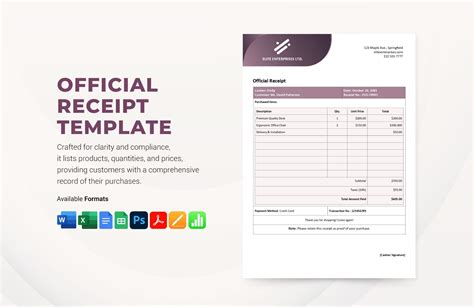 Receipt Templates in Google Docs - FREE Download | Template.net