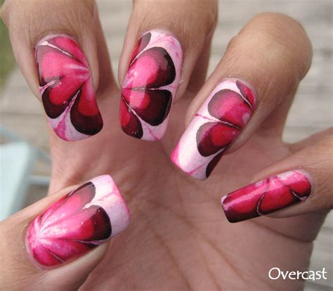 water marbling nail art technique esthers nail corner