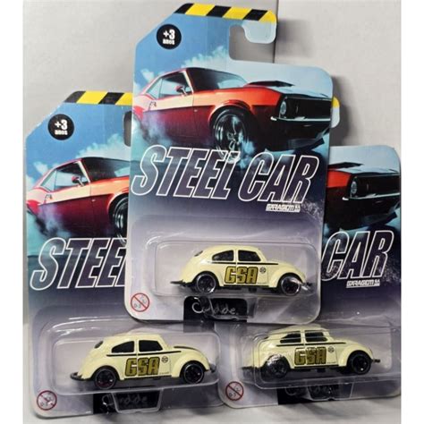 Miniatura Hot Wheels Volkswagen Fusca Beetle Candide Steel Car Garagem Sa Carrinho Hot Wheels Vw