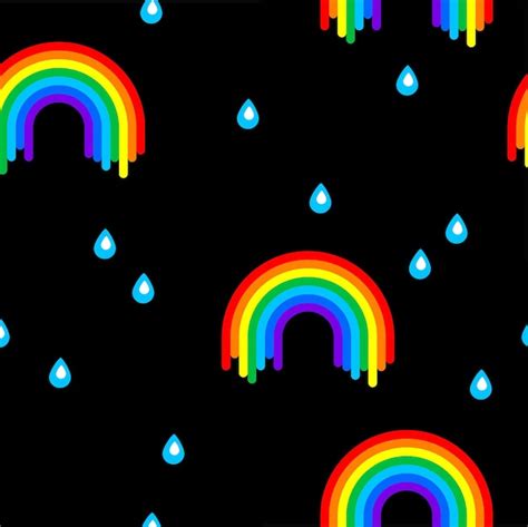 Premium Vector Colorful Rainbow Pattern On Black Background