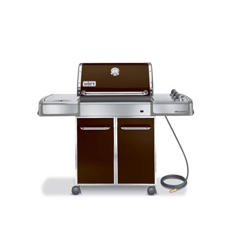 Weber Genesis E 320 3 Burner Espresso Brown Natural Gas Grill At