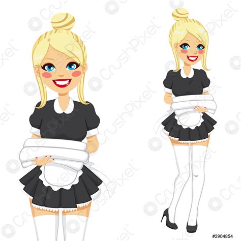 Blonde Sexy Maid Service Stock Vector Crushpixel