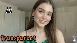 US 4k Try On Haul See Everything Transparent Dress Lingerie Bikini Try