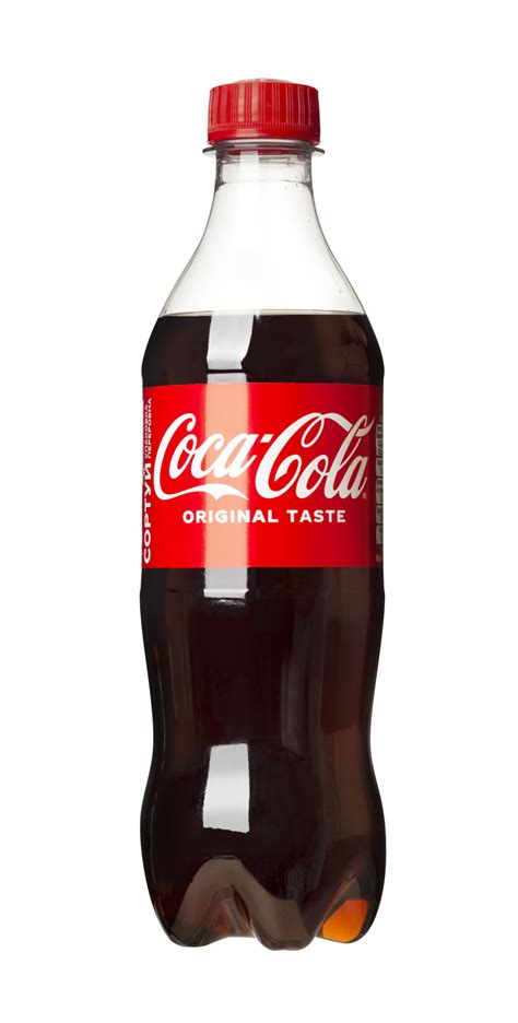 coca cola plastic bottle isolated  transparent background  png