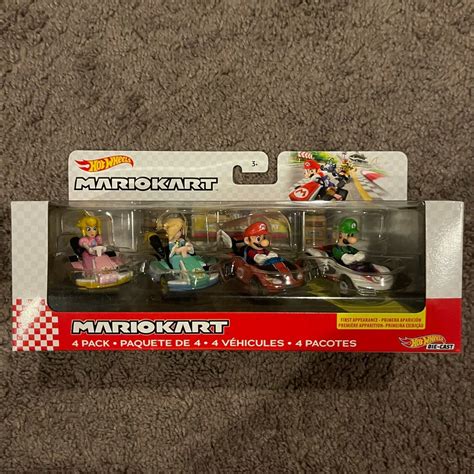 Rosalina Princess Peach Mario Luigi Hot Wheels Mario Kart Pack