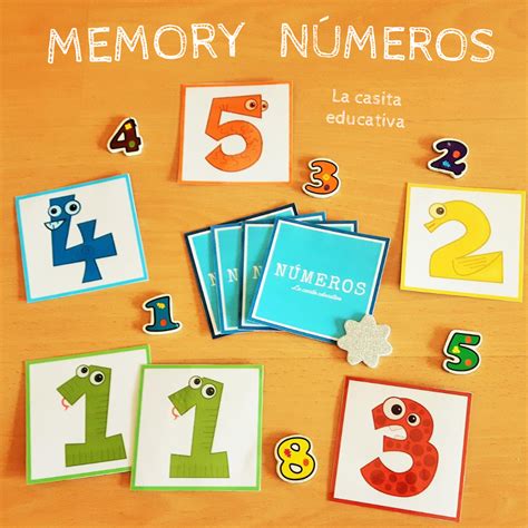 Juego De Memoria Sobre Los Números La Casita Educativa