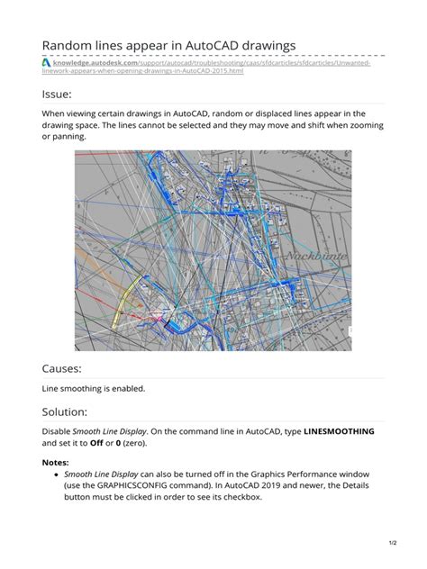 Random Lines Appear In Autocad Drawings Pdf