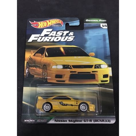 風火輪 hot wheels 玩命關頭 日產 Nissan 天際線 skyline gt r gtr r33 精裝 膠胎 蝦皮購物
