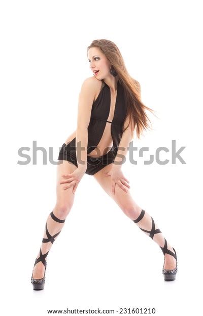Sexy Brunette Long Hair Black Sexy Stock Photo Shutterstock