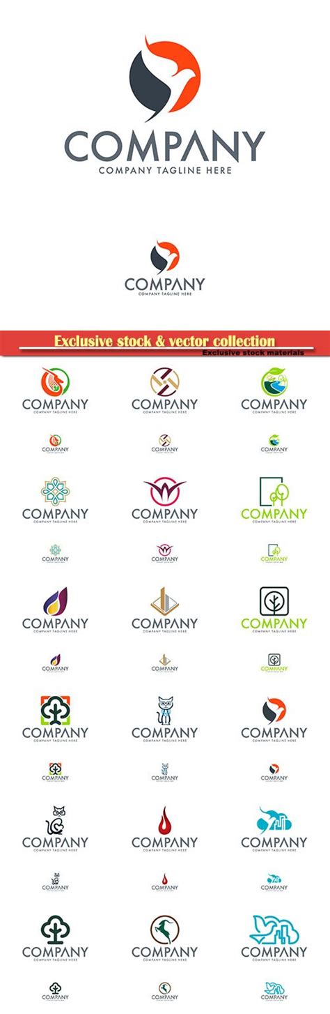 Logo Vector Template Business Set Company Tagline Here 2 Softarchive