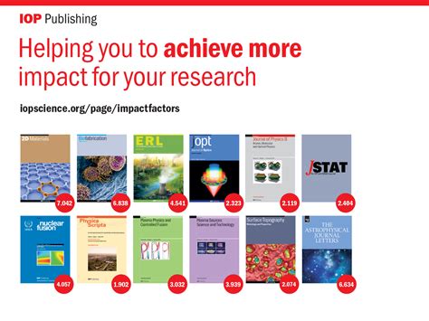 IOPscience - 2017 Journal Impact Factors for IOP Publishing journals