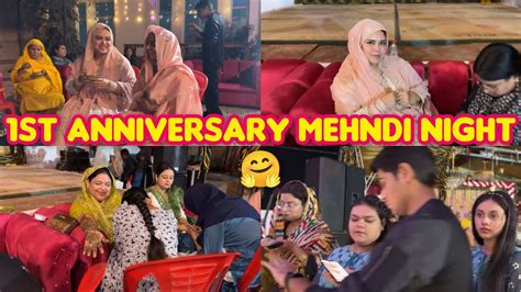 Riza Ka Makeover Anniversary Mehndi Night Bohut Maza AayaSaba Bani