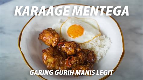 karage  diginiin biar kabita resep ayam karage kecap mentega youtube