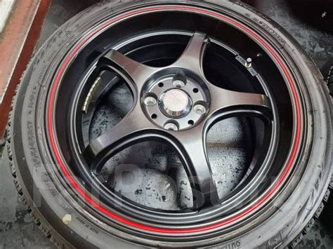 Диски с полкой 5Zigen R17 PСD 4x100 OFF+45 7J из Японии, 17", 1 шт, 64 ...