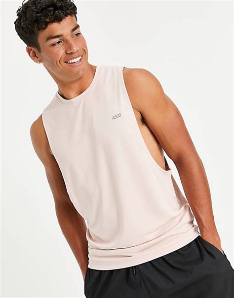 Asos 4505 T Shirt De Sport Sans Manches Emblématique Avec Emmanchures