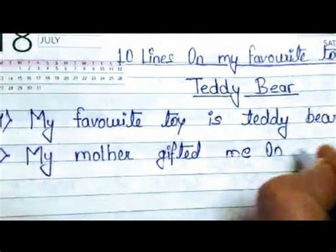 10 Lines On My Favourite Toy Essay On My Favorite Toy Teddy Bear In