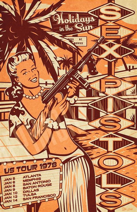 Sex Pistols Motel 13x19 Punk Poster Print Etsy