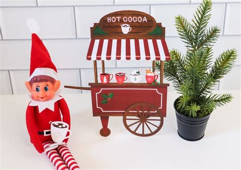 Hot Cocoa Stand Elf Props Elf Scene Printable Hot Chocolate Stand