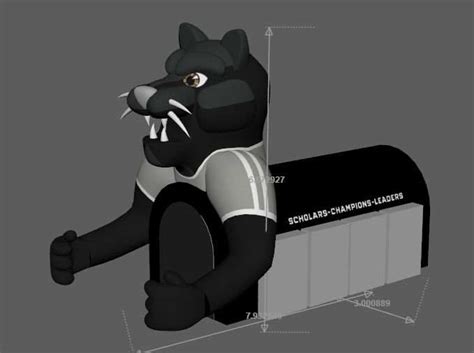 Inflatable Panther Mascot Tunnel Inflatable Football Tunnels