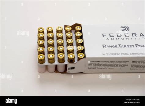 Box With Bullets Caliber 9mm For Pistol Stock Photo Alamy