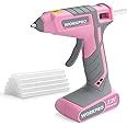 Amazon WORKPRO Pink Cordless Hot Melt Glue Gun 7 2V Rechargeable Fast Preheating Glue Gun