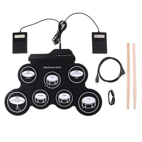 Электронные USB барабаны гибкие. Барабанная установка Digital Drum ...