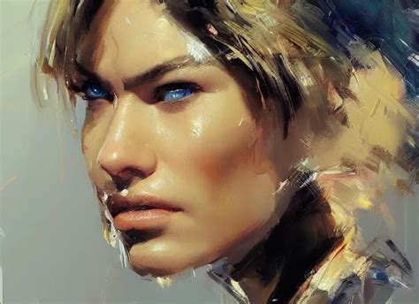 Portrait Concept Art Oil Painting By Jama Jurabaev Stable Diffusion