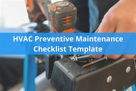 Hvac Preventive Maintenance Checklist Template Free Download