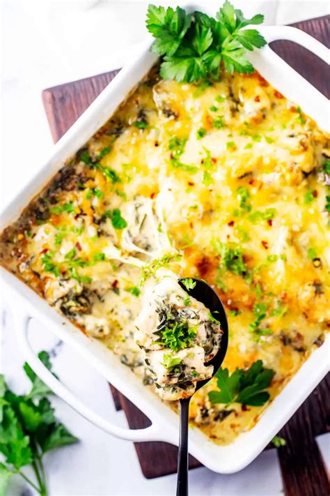 Keto Chicken Mushroom Casserole - Creamy Low Carb Goodness!