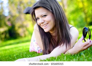 Beautiful Blonde Woman Naked Feet Lying Stock Photo Shutterstock