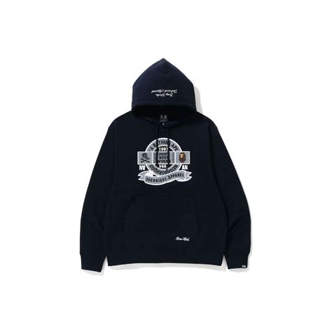 Bape X Neighborhood Relaxed Fit Pullover Hoodie Navybape X Neighborhood