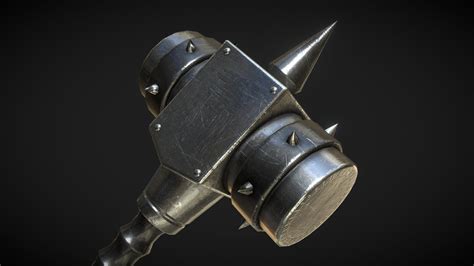 Billy Jackman 3d Environment Artist For Games The Mighty Mallet Steel Warhammer Fantasy Weapon