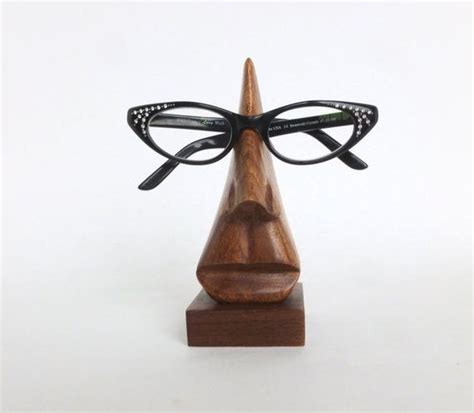 Wooden Nose Eyeglasses Holder Stand Etsy Eyeglass Holder Stand Eyeglass Holder Eyeglasses