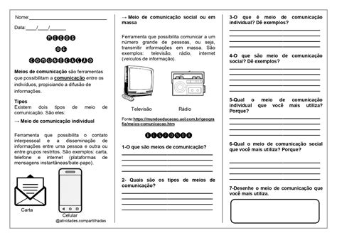 Atividades Os Meios De Comunica O Descubra Jogos De Apostas