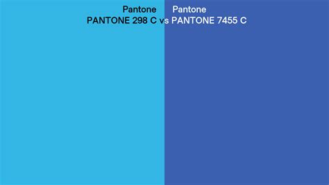 Pantone 298 C Vs PANTONE 7455 C Side By Side Comparison