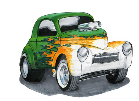 1941 Willys Coupe Gasser By Festy90 On Deviantart