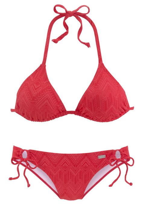 Triangel Bikini Rot Cup A B 32 LASCANA De