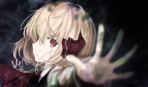 Blonde Hair Close Lit Ter Red Eyes Rumia Short Hair Touhou Konachan Net Konachan Anime