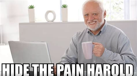 Hide The Pain Harold Meme Origin Hide The Pain Harold