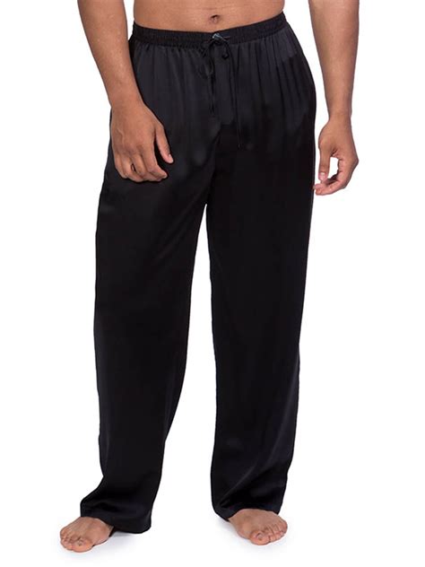 19 Momme Mens Comfortable Long Silk Pajama Pants With Drawstring [fs025