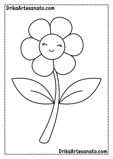 Desenhos Para Colorir Flor - 5