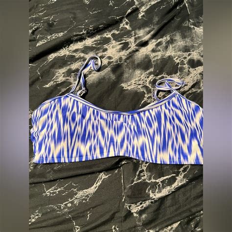 Swim Blue And White Striped Bikini Top Poshmark