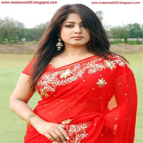 Bangladesh Actress Mousumi Hot In Red Saree Hot Pictures Hot Sexy Images Girls