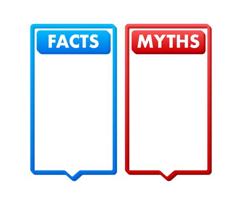 Myths facts. Facts, great design for any purposes. Vector stock