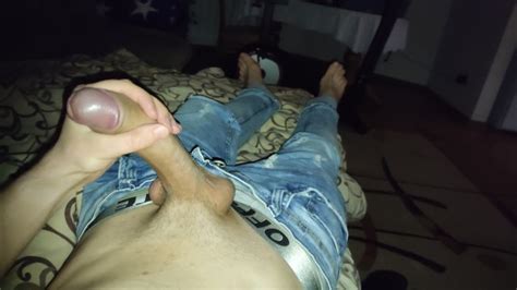 Guy In Jeans And With A Big Dick Masturbates Pornhub Gay