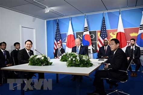 Cumbre Estados Unidos Japón Corea Del Sur Busca Llevar La Cooperación